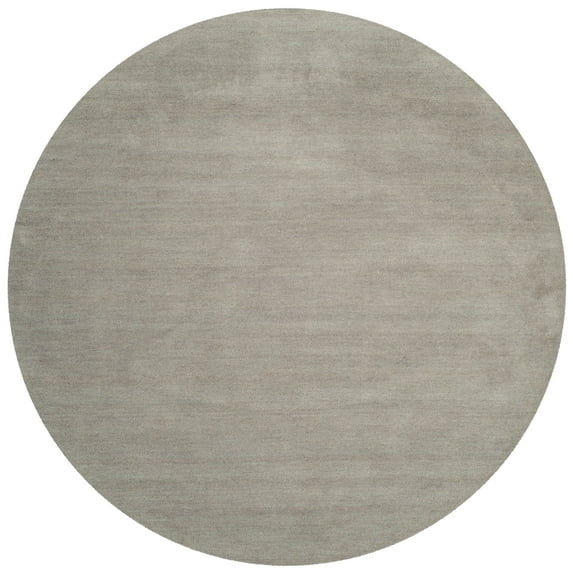 SAFAVIEH Himalaya Rachelle Solid Wool Area Rug, Grey, 10' x 10' Round