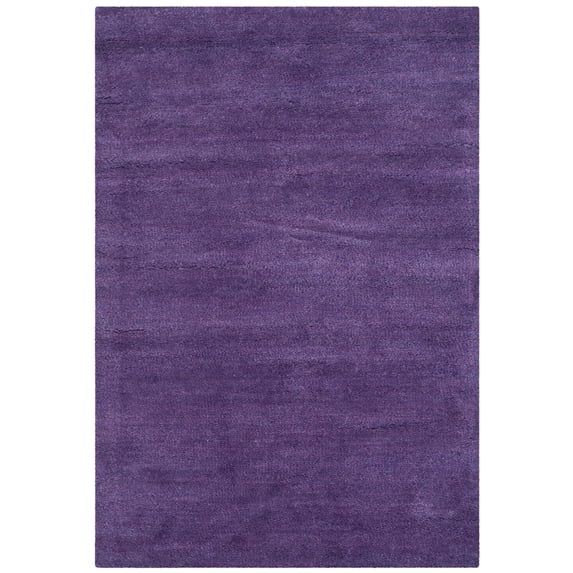 SAFAVIEH Himalaya Rachelle Solid Wool Area Rug, Purple, 2' x 3'