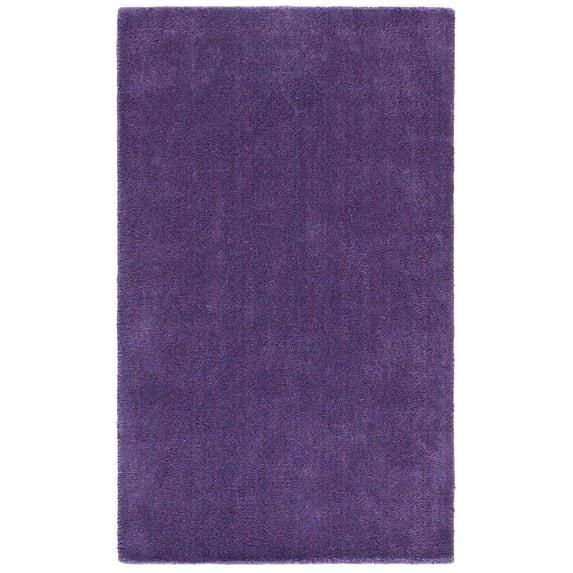 SAFAVIEH Himalaya Rachelle Solid Wool Area Rug, Purple, 3' x 5'