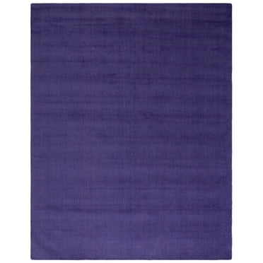 SAFAVIEH Himalaya Rachelle Solid Wool Area Rug, Purple, 8' x 10'