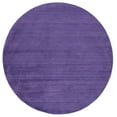 thumbnail image 1 of SAFAVIEH Himalaya Rachelle Solid Wool Area Rug, Purple, 8' x 8' Round, 1 of 9