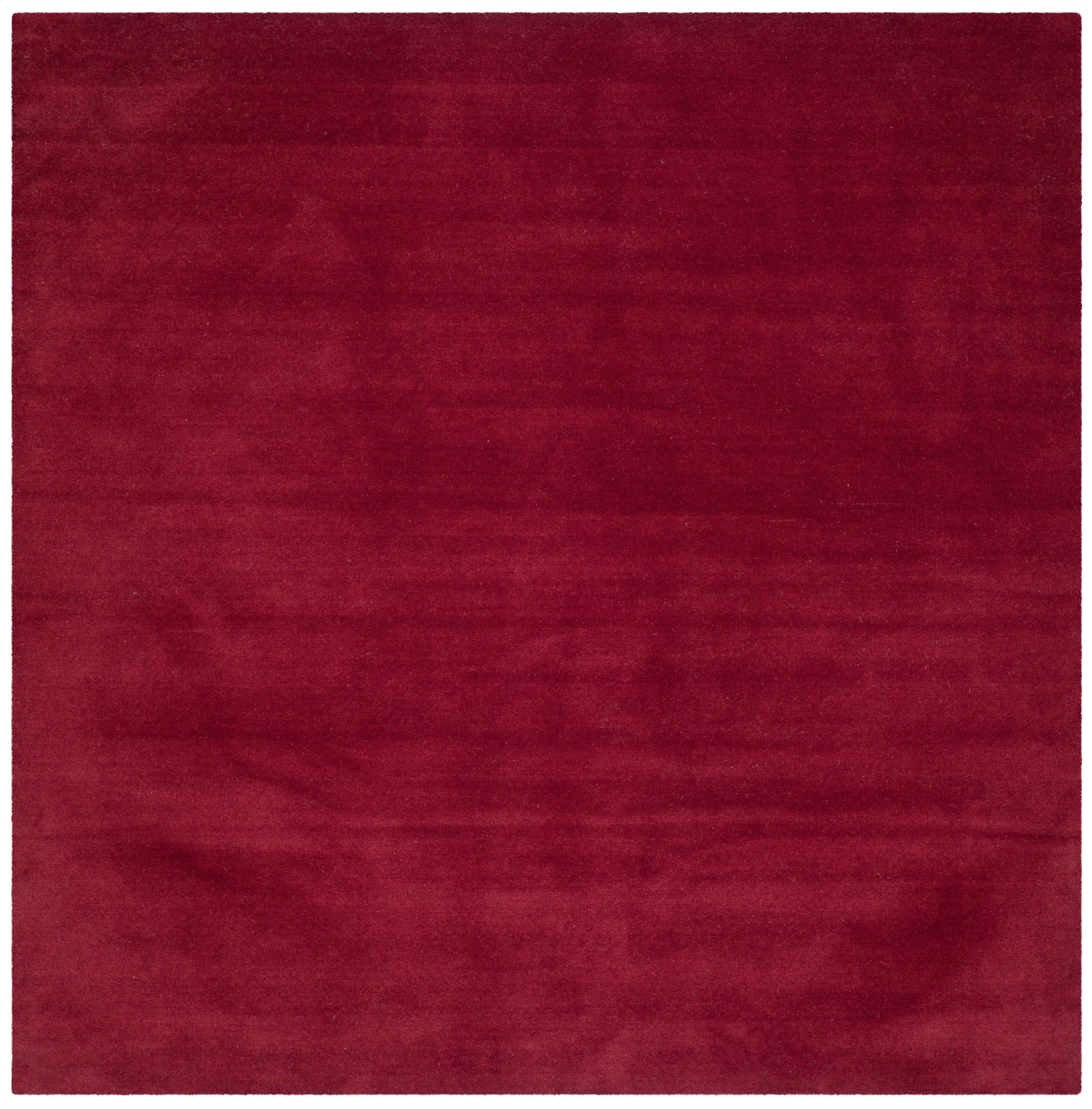 Himalaya Red Wool Handmade Square Area Rug, 8' x 8'