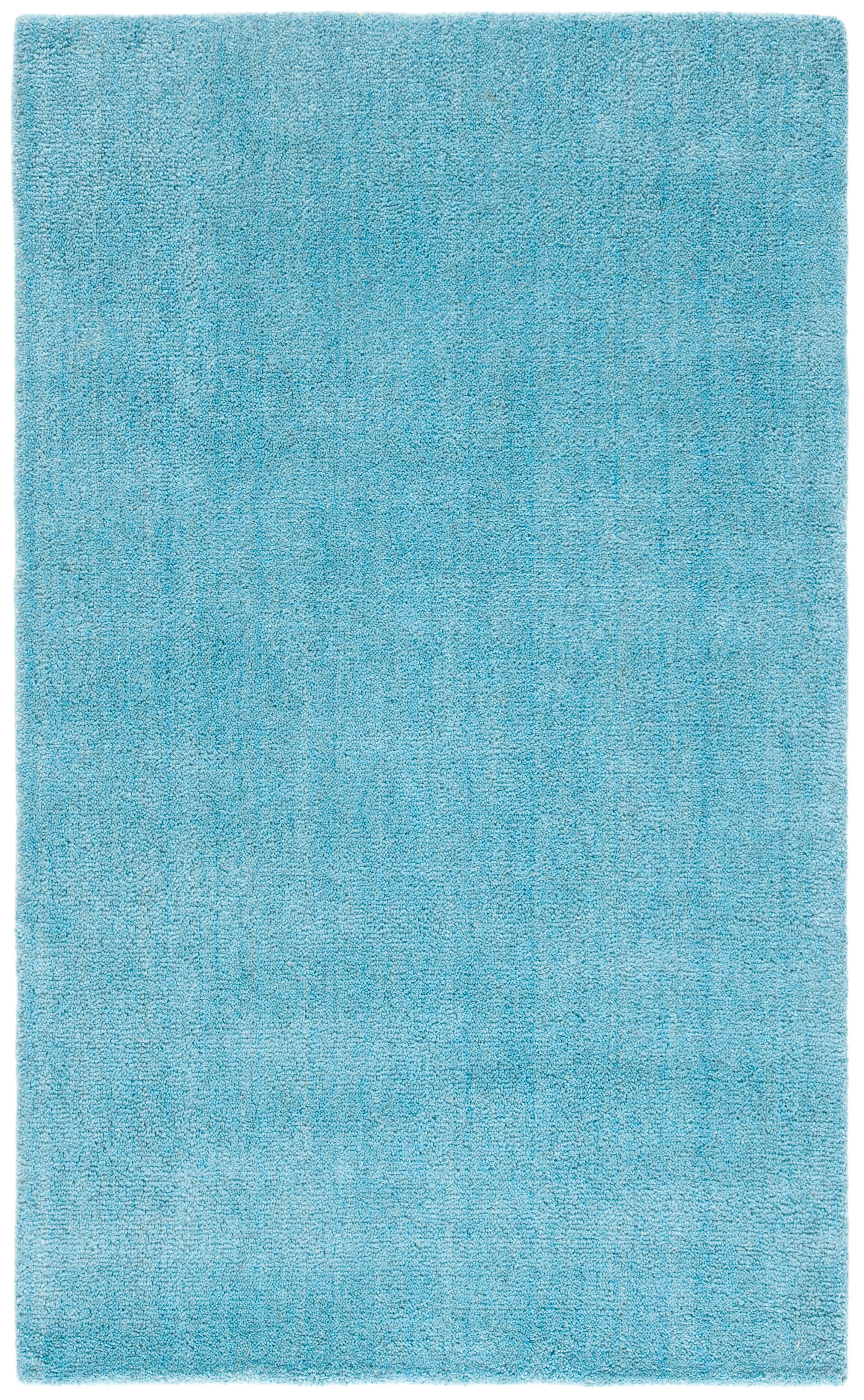 SAFAVIEH Himalaya Rachelle Solid Wool Area Rug, Turquoise, 3' x 5'