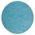 thumbnail image 1 of SAFAVIEH Himalaya Rachelle Solid Wool Area Rug, Turquoise, 8' x 8' Round, 1 of 9