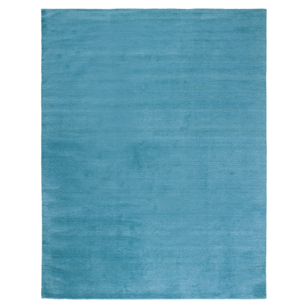 Turquoise Handmade Wool 9' x 12' Tufted Area Rug