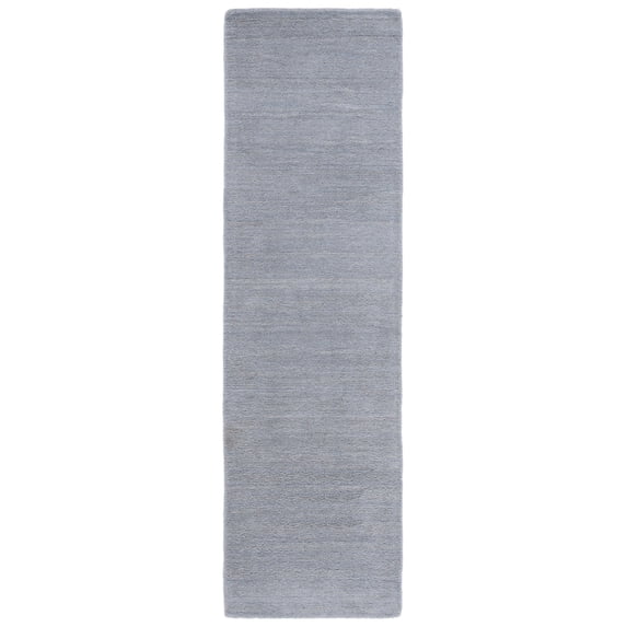 SAFAVIEH Himalaya Rachelle Solid Wool Runner Rug, Grey, 2'3" x 10'