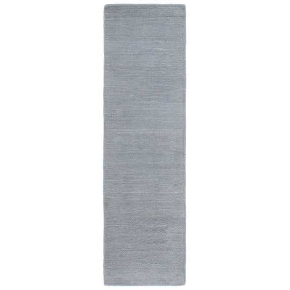 SAFAVIEH Himalaya Rachelle Solid Wool Runner Rug, Grey, 2'3" x 22'