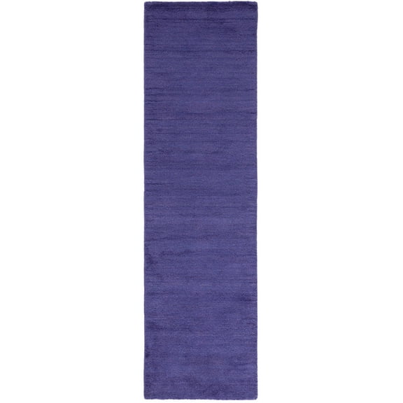SAFAVIEH Himalaya Rachelle Solid Wool Runner Rug, Purple, 2'3" x 6'