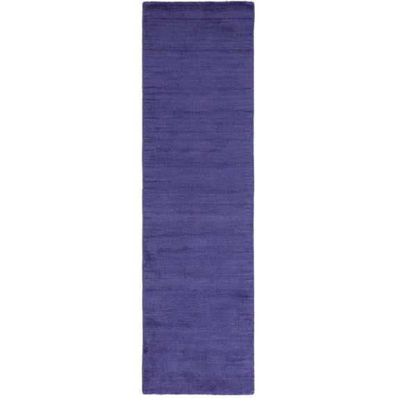 SAFAVIEH Himalaya Rachelle Solid Wool Runner Rug, Purple, 2'3" x 8'