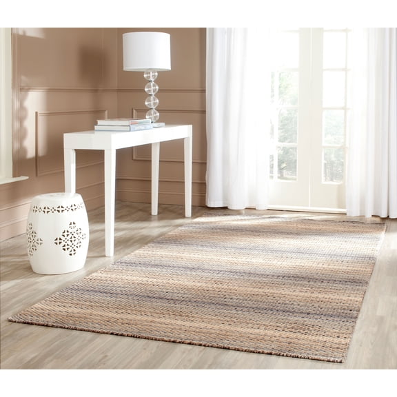 SAFAVIEH Himalaya Renae Striped Wool Area Rug, Grey, 8' x 10'