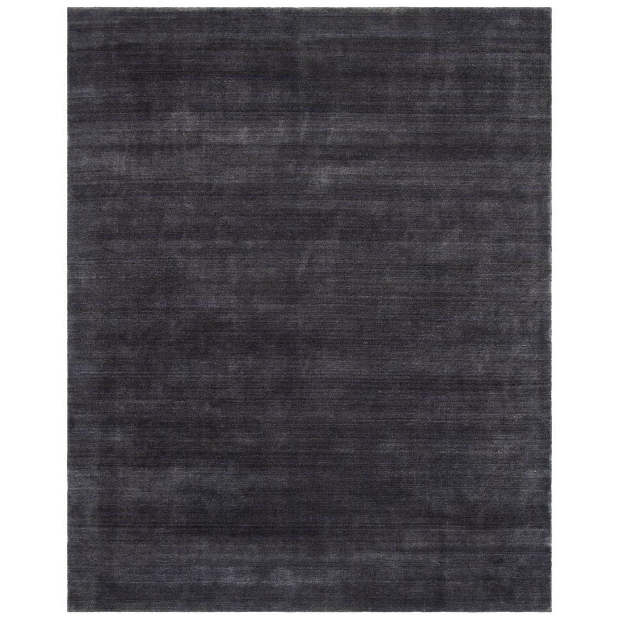 Handmade Black Wool 6' x 6' Tufted Square Area Rug