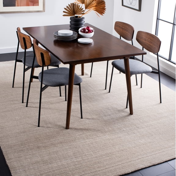 SAFAVIEH Himalaya Vince Overdyed Striped Wool Area Rug, Stone, 8' x 10'