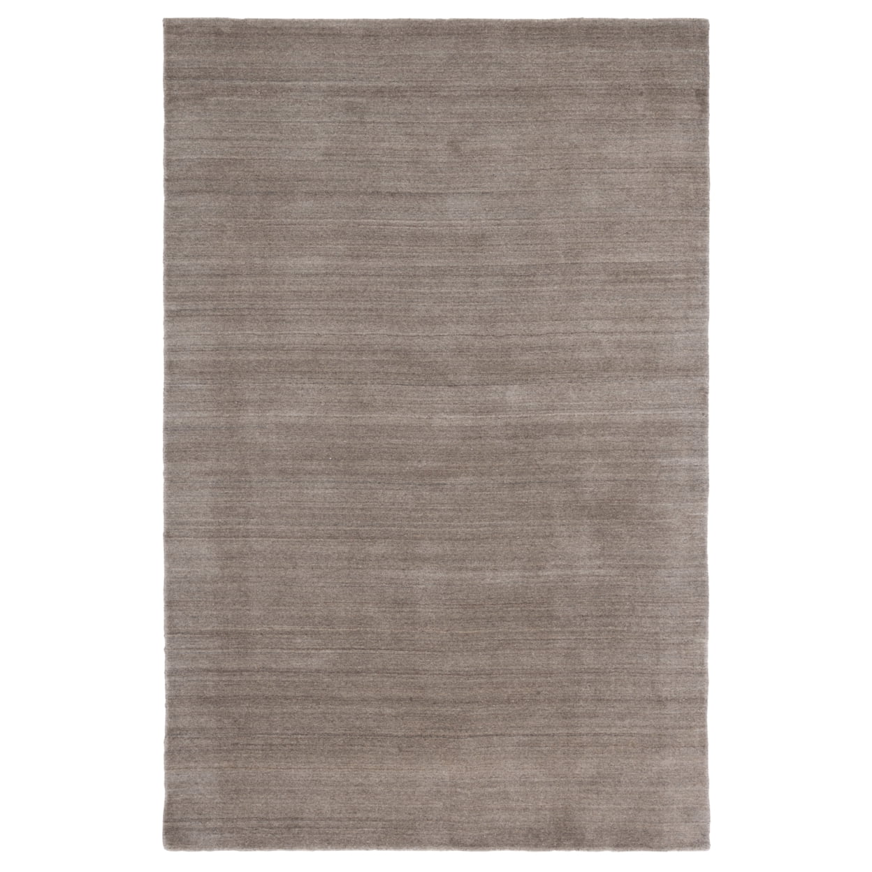 Taupe Hand-Knotted Wool 6' x 9' Area Rug