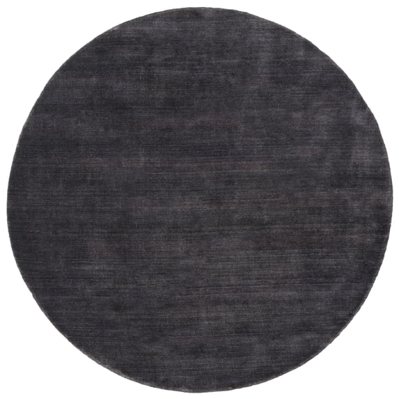 SAFAVIEH Himalaya Vince Striped Area Rug, Black, 4' x 4' Round