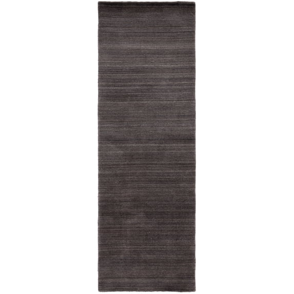 SAFAVIEH Himalaya Vince Striped Runner Rug, Charcoal, 2'3" x 12'