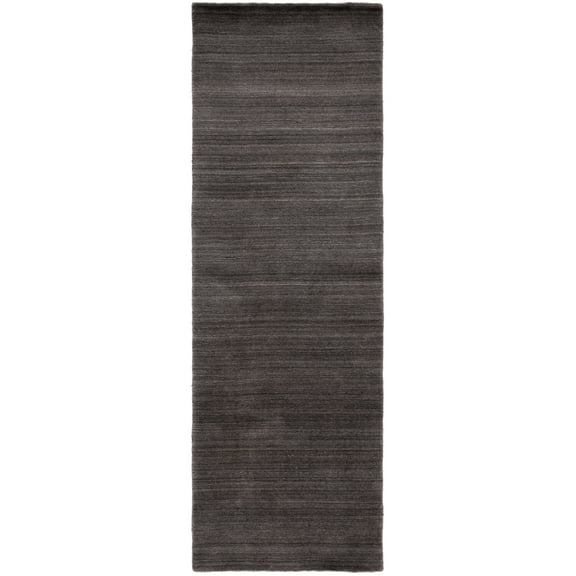 SAFAVIEH Himalaya Vince Striped Runner Rug, Charcoal, 2'3" x 6'