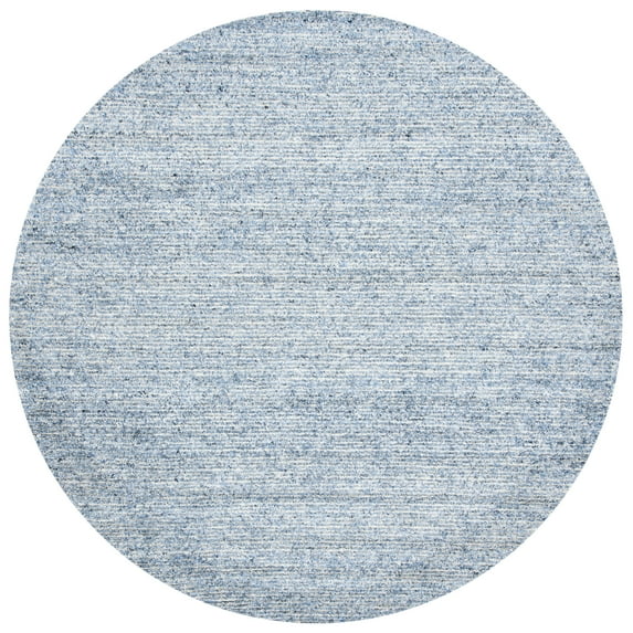 SAFAVIEH Himalaya Walter Solid Area Rug, Blue, 4' x 4' Round