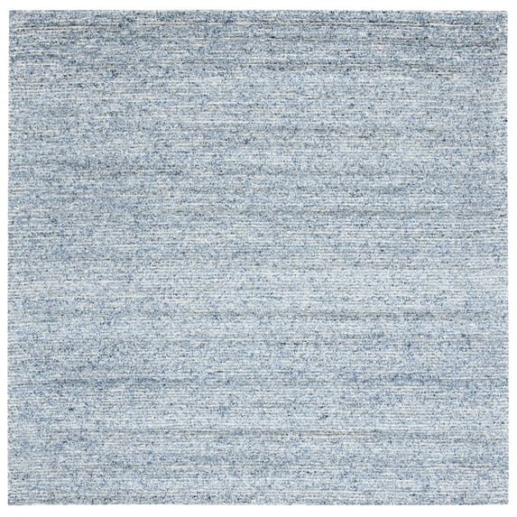 SAFAVIEH Himalaya Walter Solid Area Rug, Blue, 6' x 6' Square