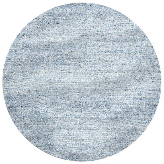 SAFAVIEH Himalaya Walter Solid Area Rug, Blue, 8' x 8' Round
