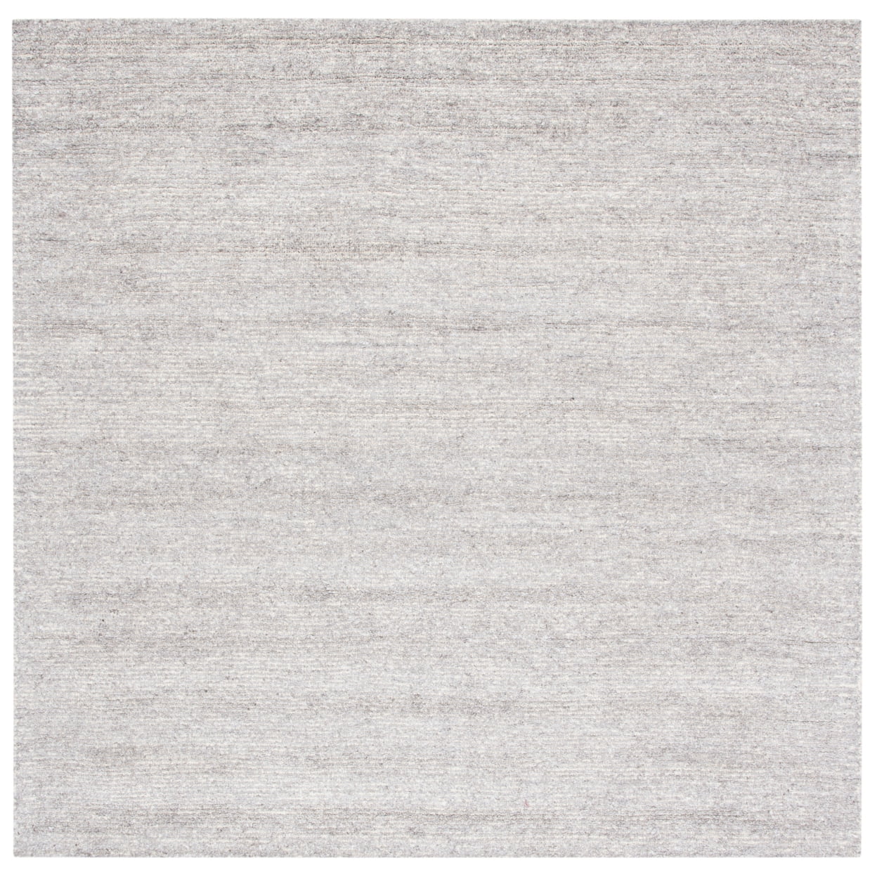Handmade Gray Wool-Viscose 6' Square Tufted Area Rug