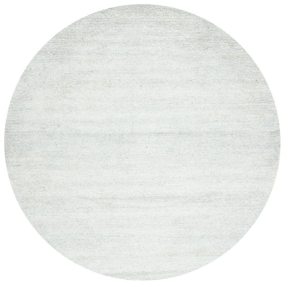 SAFAVIEH Himalaya Walter Solid Area Rug, Silver, 6' x 6' Round
