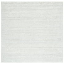SAFAVIEH Himalaya Walter Solid Area Rug, Silver, 6' x 6' Square