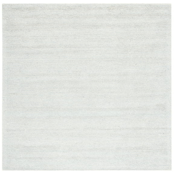 SAFAVIEH Himalaya Walter Solid Area Rug, Silver, 6' x 6' Square