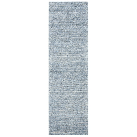 SAFAVIEH Himalaya Walter Solid Runner Rug, Blue, 2'3" x 8'