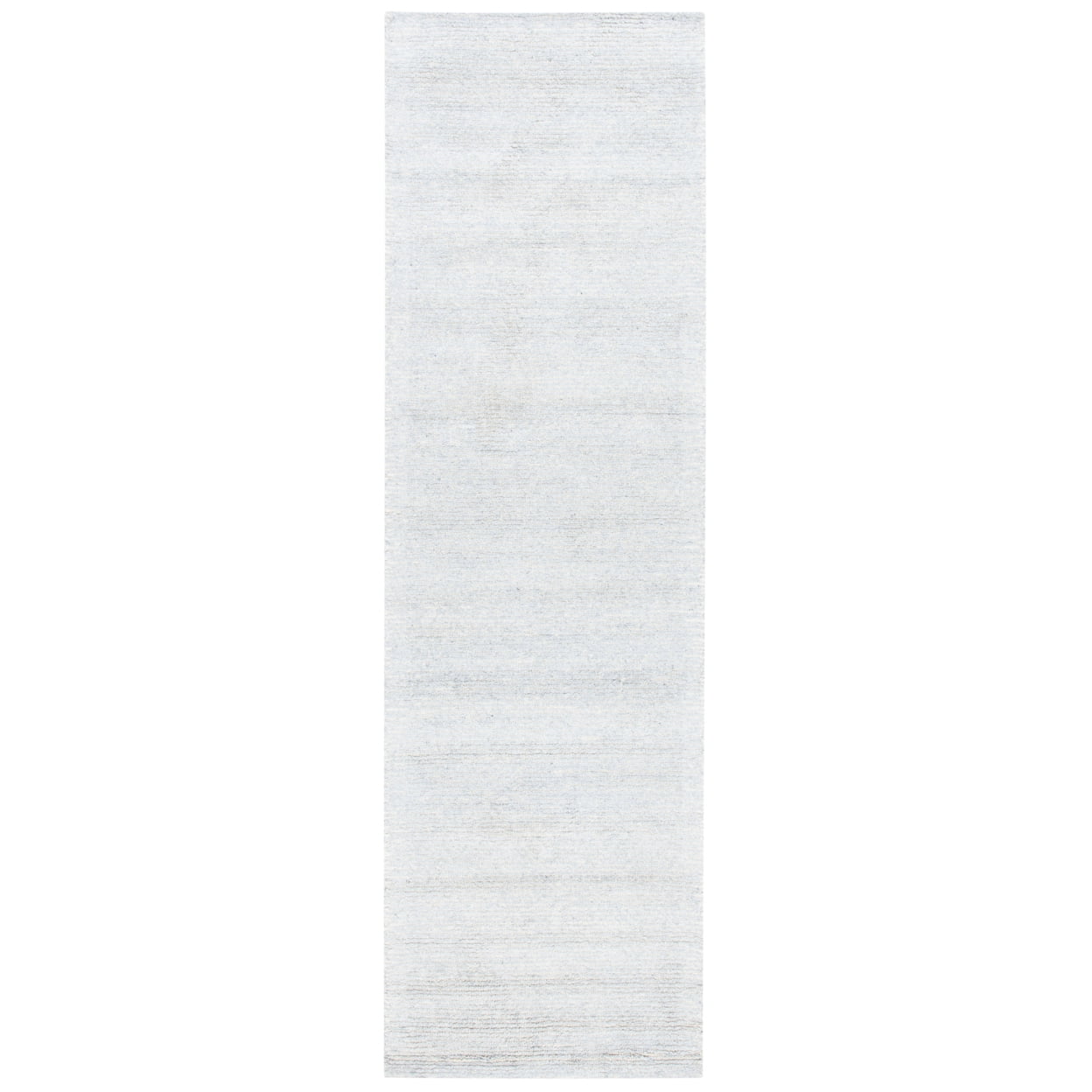 Himalaya Silver Hand Tufted Wool and Viscose Runner Rug