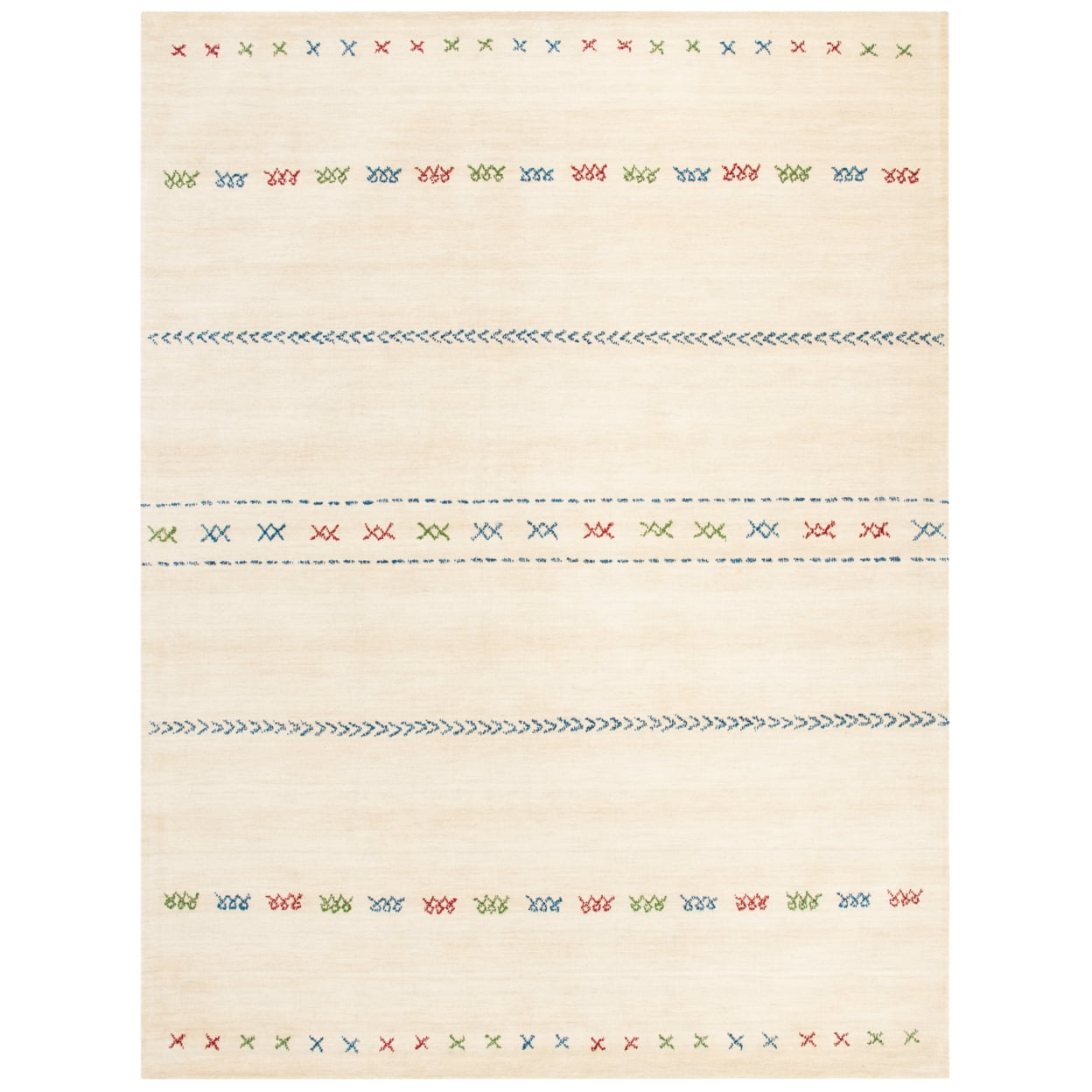 Himalaya Cream Hand-Knotted Wool 8' x 10' Area Rug