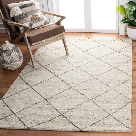 Safavieh Himalaya Zoe Geometric Wool Area Rug, Ivory, 5' x 8'