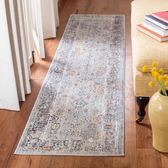Safavieh History Douglas Oriental Runner Rug, Light Gray/Navy, 3' x 10'