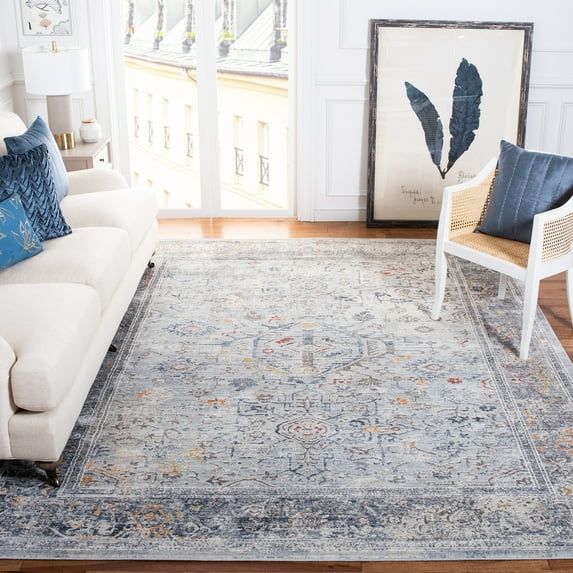 Safavieh History Jamal Oriental Area Rug, Light Gray/Navy, 5'1" x 7'6"