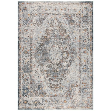 SAFAVIEH History Leola Oriental Area Rug, Grey/Light Grey, 6'7" x 6'7" Round