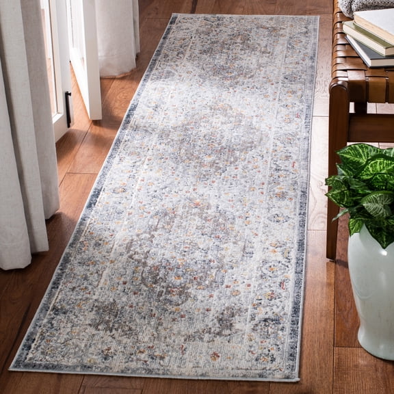 Safavieh History Leola Oriental Runner Rug, Gray/Light Gray, 2' x 8'