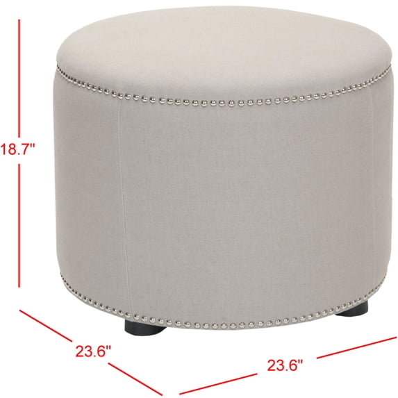 SAFAVIEH Hogan Ottoman Taupe