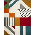 thumbnail image 1 of SAFAVIEH Hollywood Becky Abstract Area Rug, Ivory/Peacock Blue, 8' x 10', 1 of 8