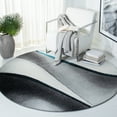 thumbnail image 1 of Safavieh Hollywood Candyce Abstract Area Rug, Gray/Blue, 6'7" x 6'7" Round, 1 of 10