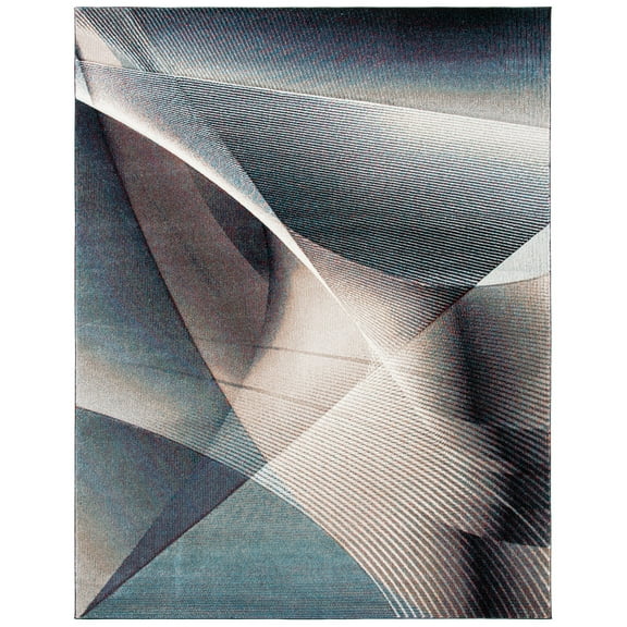 SAFAVIEH Hollywood Celandine Abstract Area Rug, Beige/Blue, 11' x 15'