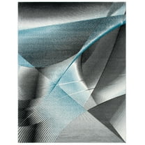 SAFAVIEH Hollywood Celandine Abstract Area Rug, Grey/Blue, 8' x 10'