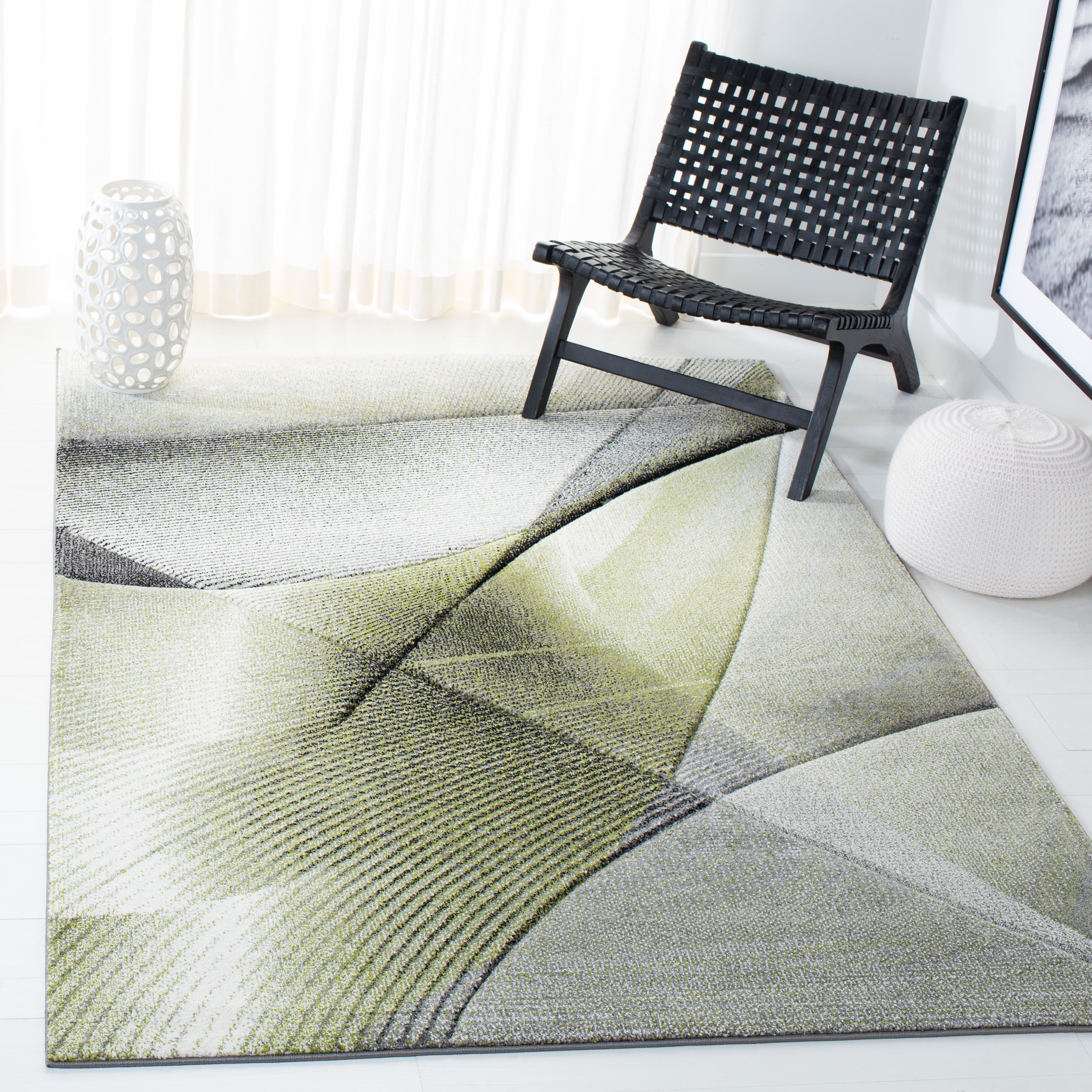 Safavieh Hollywood Celandine Abstract Area Rug, Gray/Green, 8' x 10'