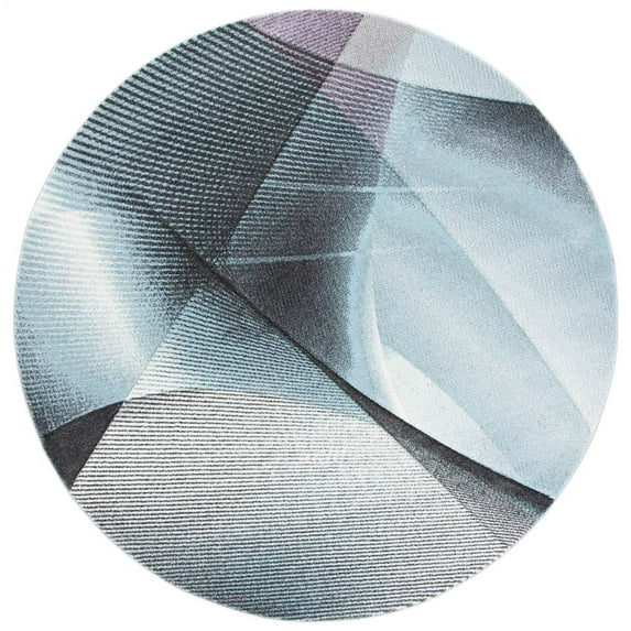 Safavieh Hollywood Celandine Abstract Area Rug, Gray/Light Blue, 6'7" x 6'7" Round