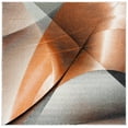 thumbnail image 1 of Safavieh Hollywood Celandine Abstract Area Rug, Gray/Orange, 5'3" x 5'3" Square, 1 of 6