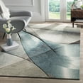 thumbnail image 1 of SAFAVIEH Hollywood Celandine Abstract Area Rug, Grey/Teal, 4' x 4' Square, 1 of 3