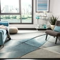 thumbnail image 1 of Safavieh Hollywood Celandine Abstract Area Rug, Gray/Teal, 6'7" x 6'7" Square, 1 of 10