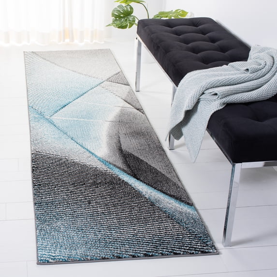 Safavieh Hollywood Celandine Abstract Runner Rug, Gray/Blue, 2'3" x 8'