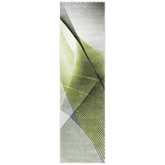 Safavieh Hollywood Celandine Abstract Runner Rug, Gray/Green, 2'3" x 10'