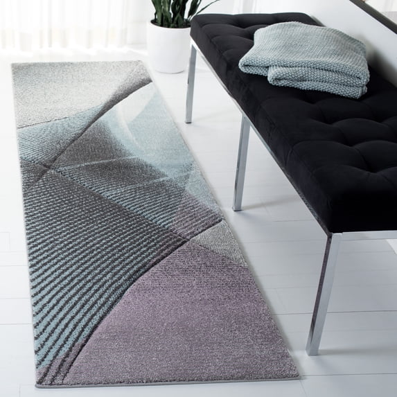 Safavieh Hollywood Celandine Abstract Runner Rug, Gray/Light Blue, 2'3" x 8'