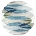 thumbnail image 1 of SAFAVIEH Hollywood Dalia Abstract Area Rug, Ivory/Blue/Green, 8' x 8' Round, 1 of 7