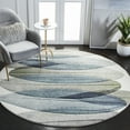 thumbnail image 1 of Safavieh Hollywood Dalia Abstract Area Rug, Ivory/Blue Green, 8' x 8' Round, 1 of 10